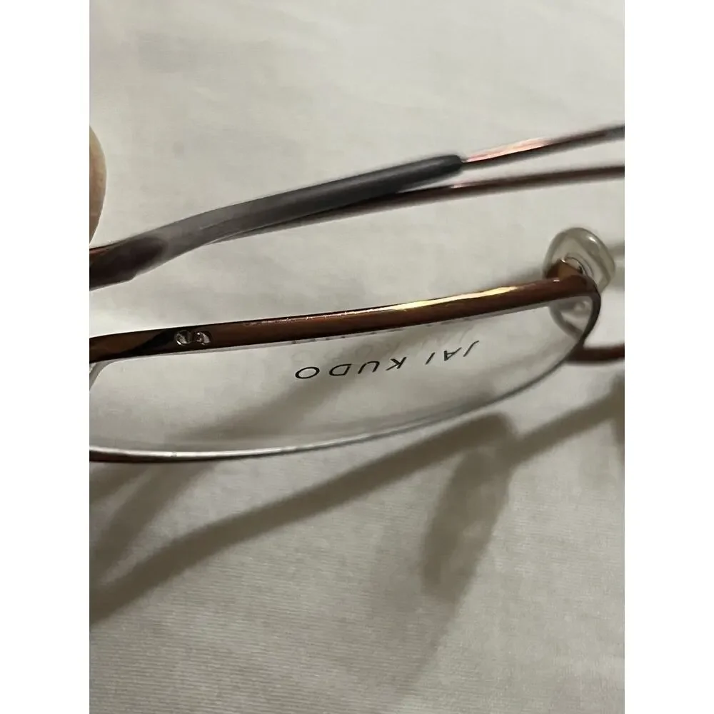 JAI KUDO 411 K3 M03 COPPER COLORED EYEGLASSES GLASSES FRAME 50-19-135mm - Picture 7 of 8